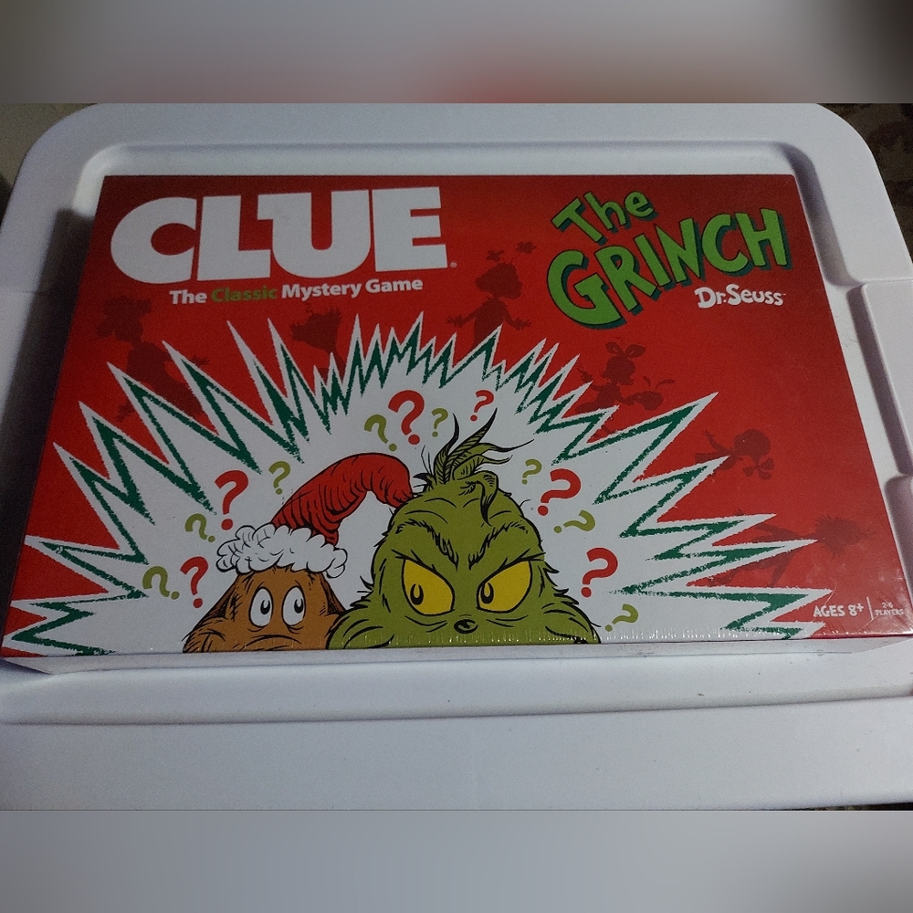 Clue Classic Mystery Game. The Grinch Version.